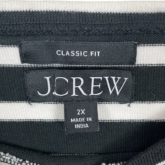 J.Crew Classic Mariner Cloth Boatneck Striped T-Shirt Women's Sz 2X Classic Fit - Picture 6 of 8